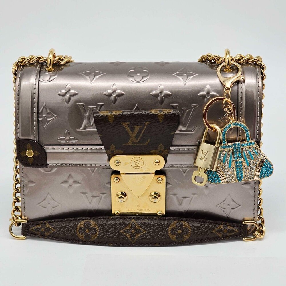 Authentic Louis Vuitton Padlock Gold 🔒 Key Set + Unbranded Bag Keychain Charm